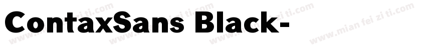 ContaxSans Black字体转换